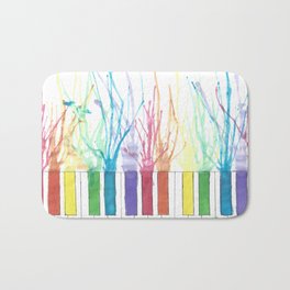Rainbow Piano Bath Mat