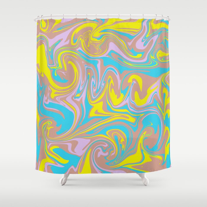 Pastel Marble Shower Curtain