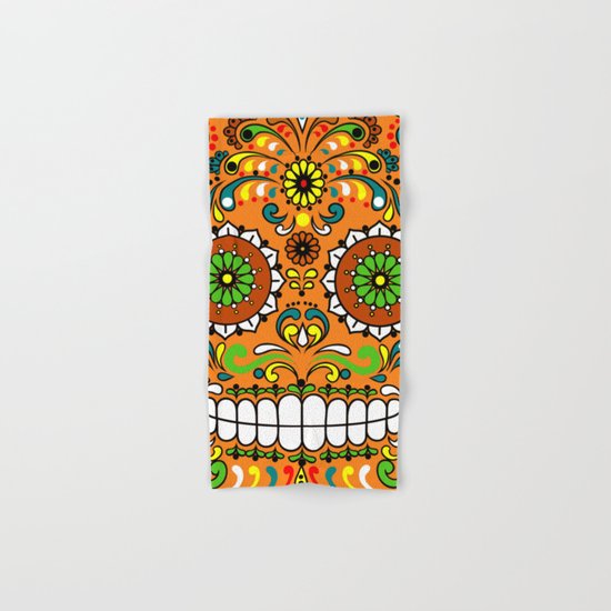 Sugar Skull #8 Hand & Bath Towel
