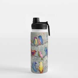 Colorful Birds Banter Water Bottle