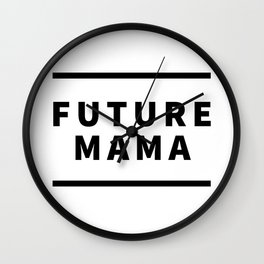Future Mama Wall Clock