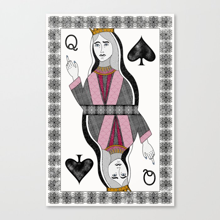 Queen of Spades Canvas Print