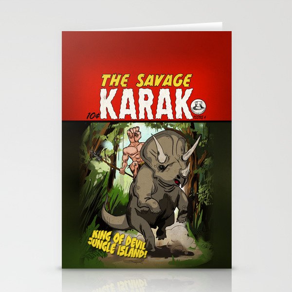 The Savage Karak King Of Devil Jungle Island Stationery Cards By