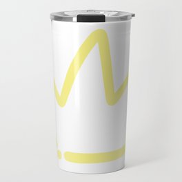 Yellow Crown Logo. Travel Mug