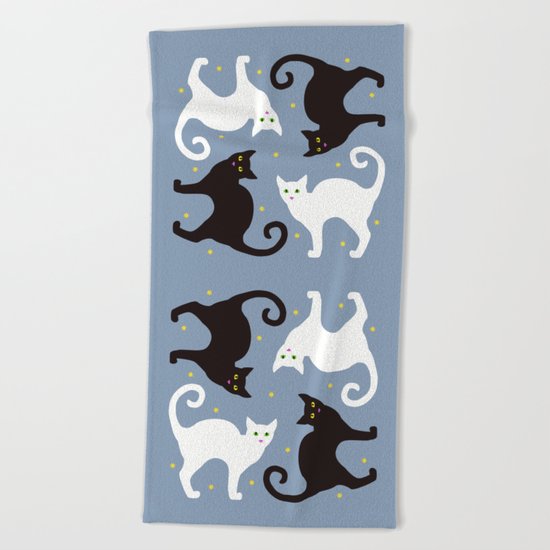 Cat Quartet Beach Towel