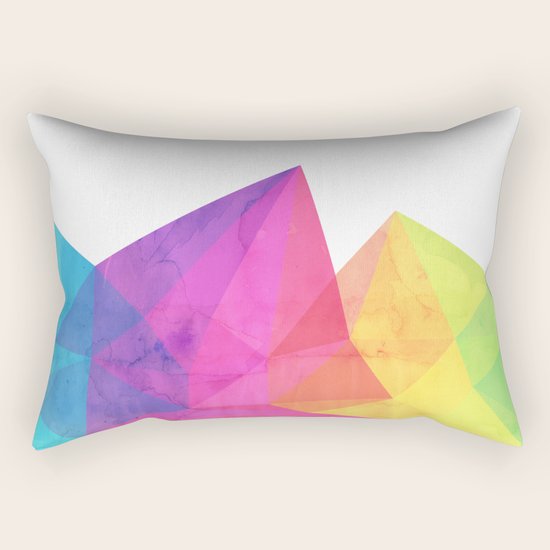 Fractal Rainbow Rectangular Pillow