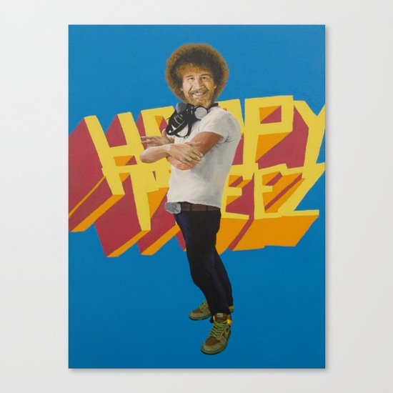 Hip Hop x Bob Ross Canvas Print