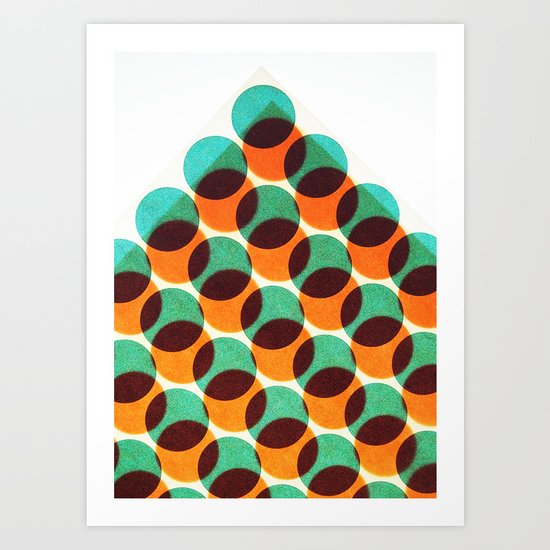 Peak of dots Art Print