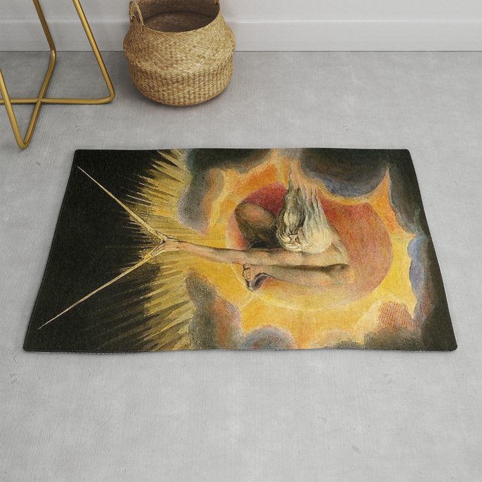 The Ancient Of Days Painting William Blake Rug
