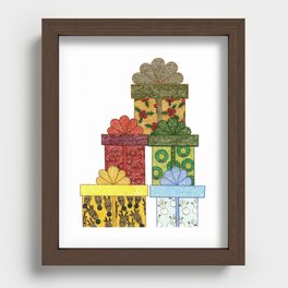 Christmas Presents Recessed Framed Print