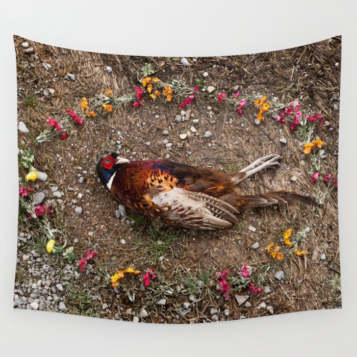Pheasant from At Rest Wall Tapestry by Emma Kisiel Society6
