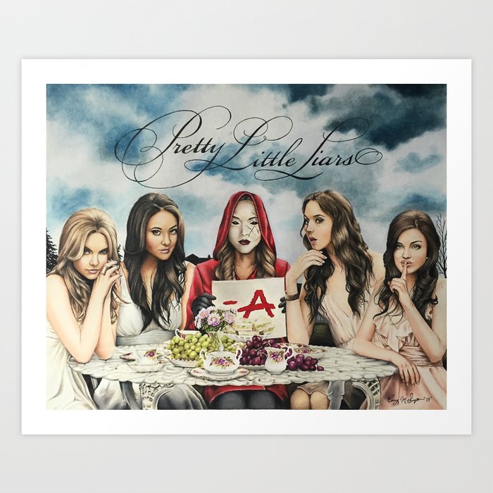 pretty little liars red coat poster