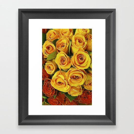 A Case of LOVE! (hot roses) Framed Art Print