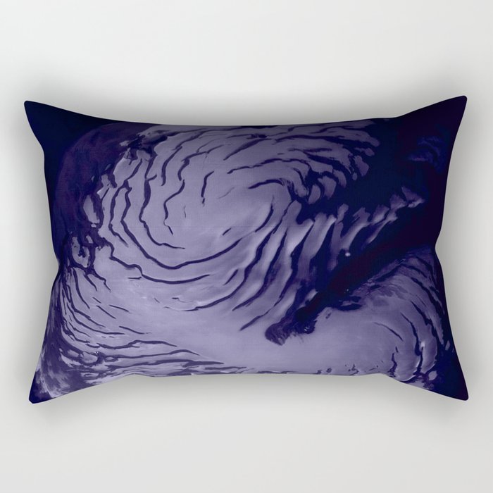 Nasa Picture 15: Mars north polar (with artistic colors) Rectangular Pillow