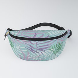 Summer textured abstract leaf pattern design  Fanny Pack