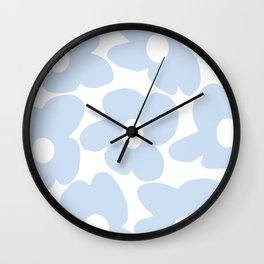 Pastel leaves on grey background wall clock Decor Wall Clock Relaxing background wall clock
