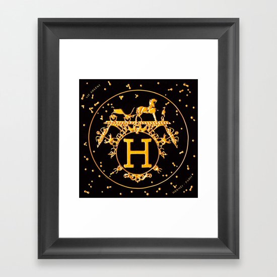 H 3 Framed Art Print