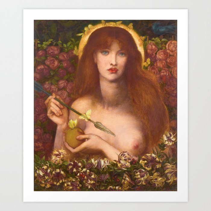 Dante Gabriel Rossetti - Venus Verticordia, 1868 Art Print