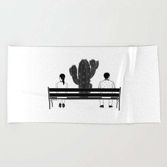Loud Silence Between Us Beach Towel
