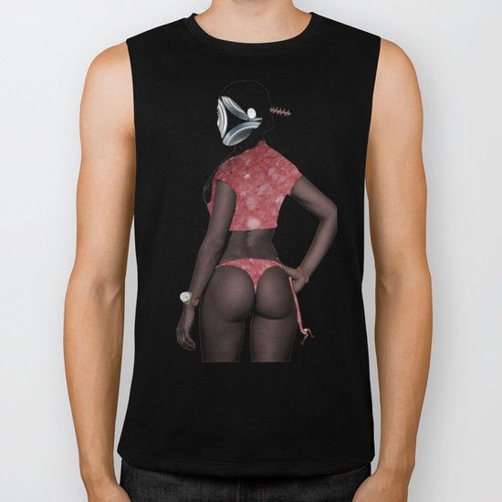Fleisches Lust 5 - meat collage Biker Tank