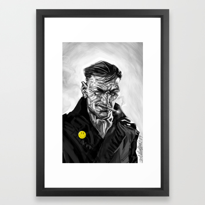 The Watched Man Ipod Touch Fingerpainted Framed Art Print By