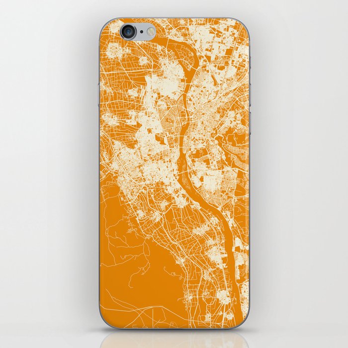 Egypt, Giza Authentic Map Print iPhone Skin