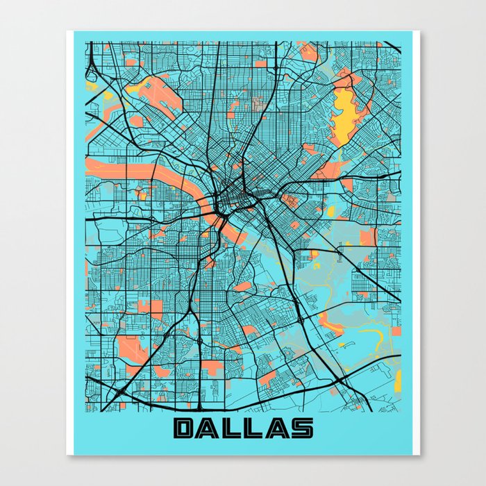 Dallas city Canvas Print