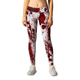 Blood Stains Leggings | Scary, Goth, Bloody, Blood, Gothic, Horrormovies, Digital, Gore, Vampires, Painting 