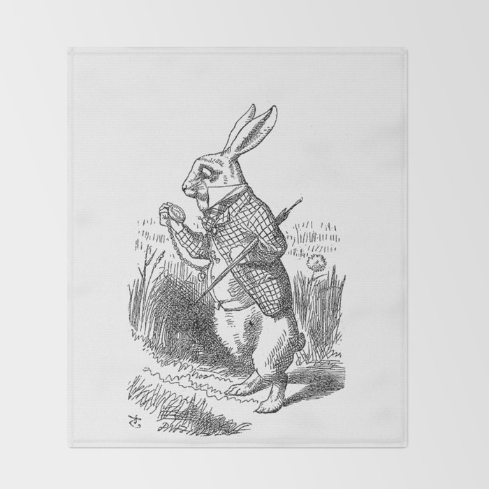 vintage alice in wonderland the white rabbit emo goth antique book