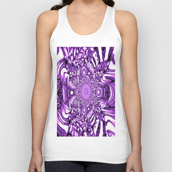 Precisely Abstract (Purple) Unisex Tank Top