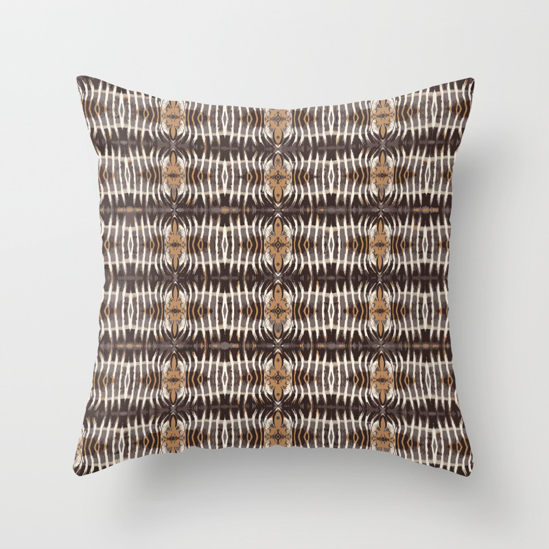 Brown Zebra Decorative Pattern Xmas Gift Christmas Gift Cushion