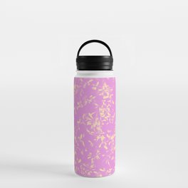 Floral Pattern - Purple Pink Water Bottle