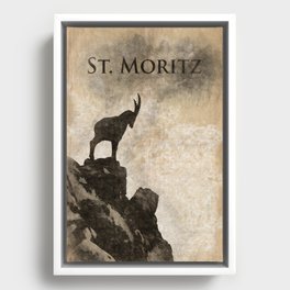 Piz Nair,St. Moritz,Switzerland  Framed Canvas