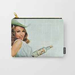 Vodka Martini - Julie Newmar Cowgirl - When I say Bloody Mary...Alcoholic Beverages Vintage Poster Carry-All Pouch