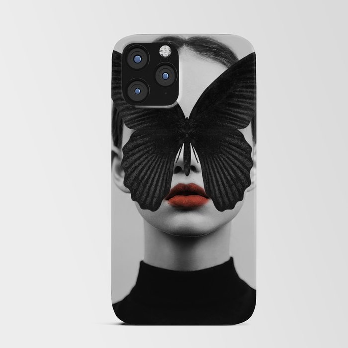 BLACK BUTTERFLY iPhone Card Case