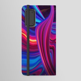 Neon twisted space #4 Android Wallet Case