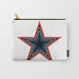 Roanoke Pride Mill Mountain Star Carry-All Pouch | Blue, Graphicdesign, Blueridge, Neon, Symbol, Patriotic, Red, Mountain, Lights, Va 