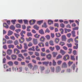 Purple Pink Leopard Print Wall Hanging