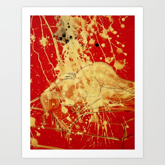 Casting Out Nines Art Print