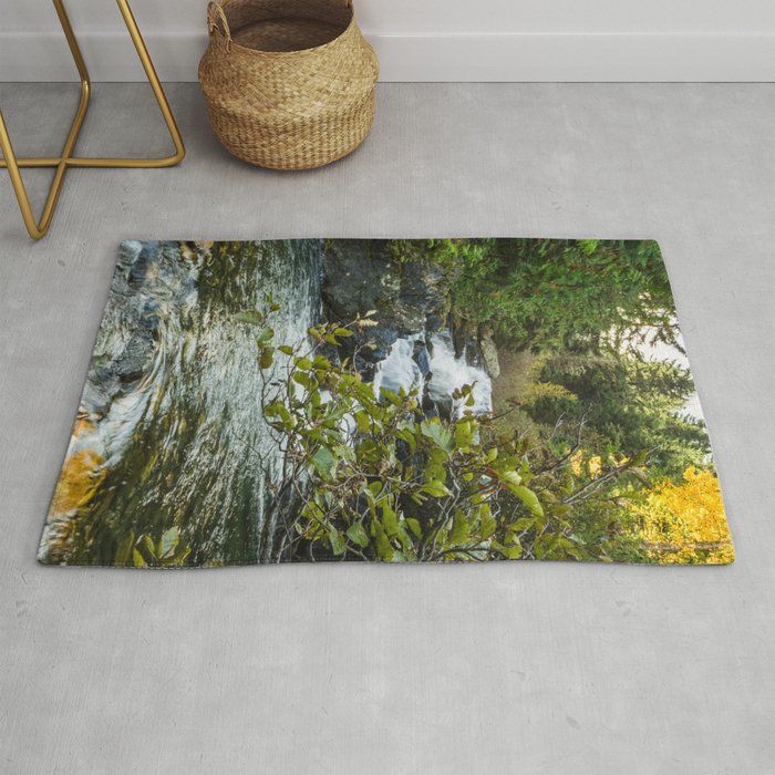 Waterfall Creek, Washington Autumn Rug