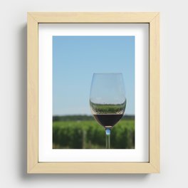 Wine a Little Recessed Framed Print