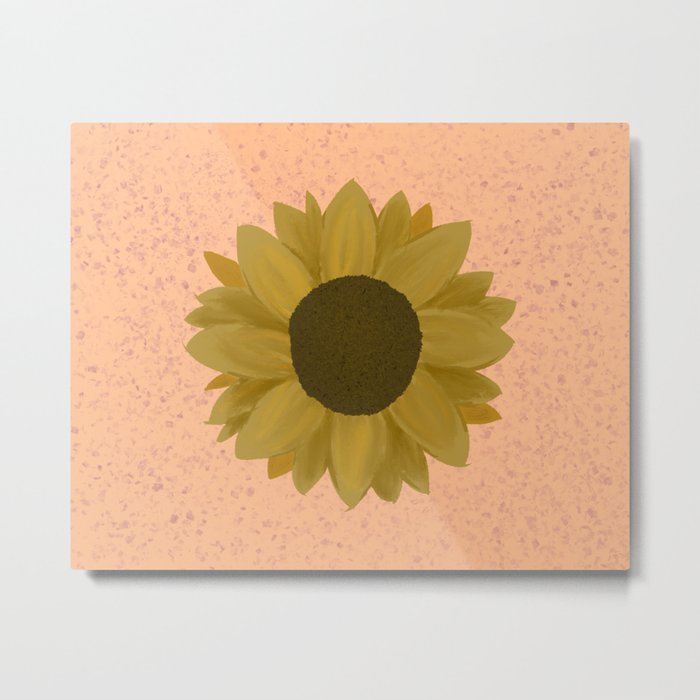 Rustic Sunflower Metal Print