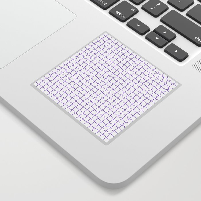 Violet minimal geometrical liquid square pattern Sticker