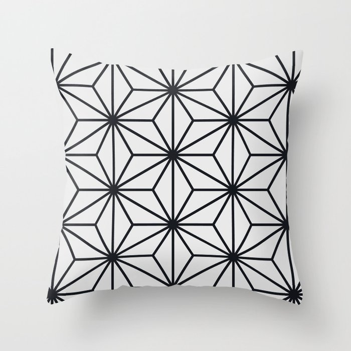 Black and white pattern Throw Pillow