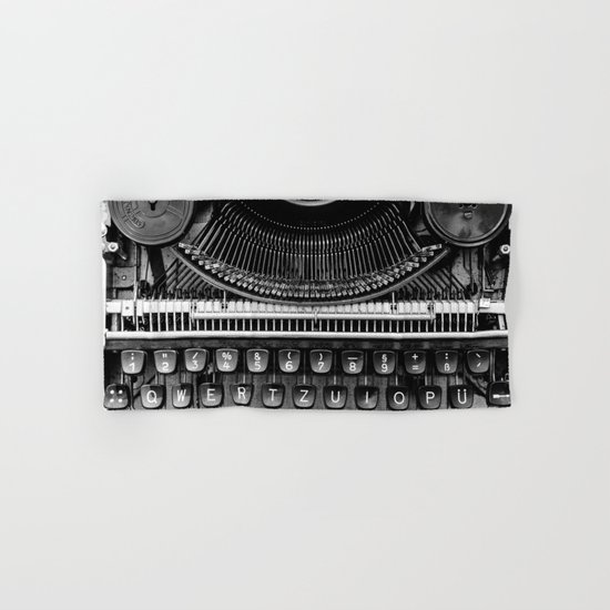 Typewriter Hand & Bath Towel