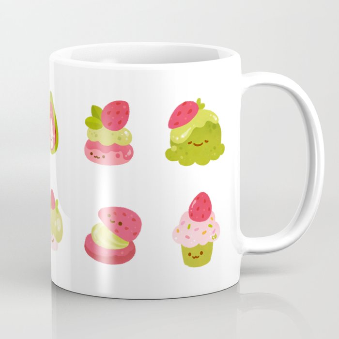 Strawberry Matcha Coffee Mug