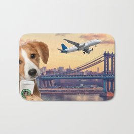Bree in New York Bath Mat | Funny, Collage, Photo 
