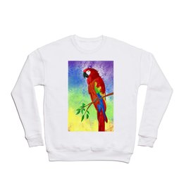 Parrot on Twig Crewneck Sweatshirt