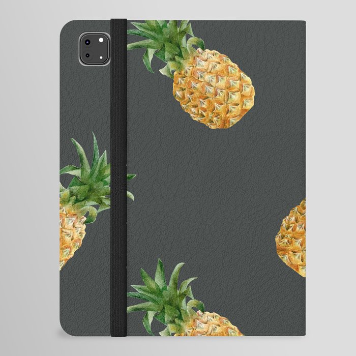 Trendy Summer Pattern with Pineapples iPad Folio Case