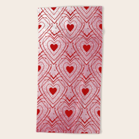 Heartbeat Beach Towel